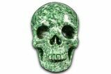 Realistic, Polished Hamine Jasper Skull #381907-1